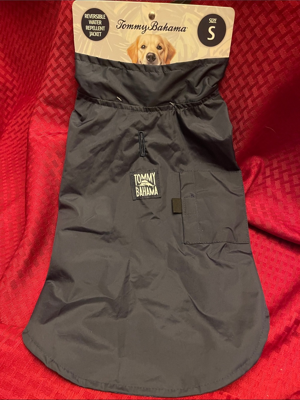 Tommy Bahama Navy Reversible Dog Rain Jacket